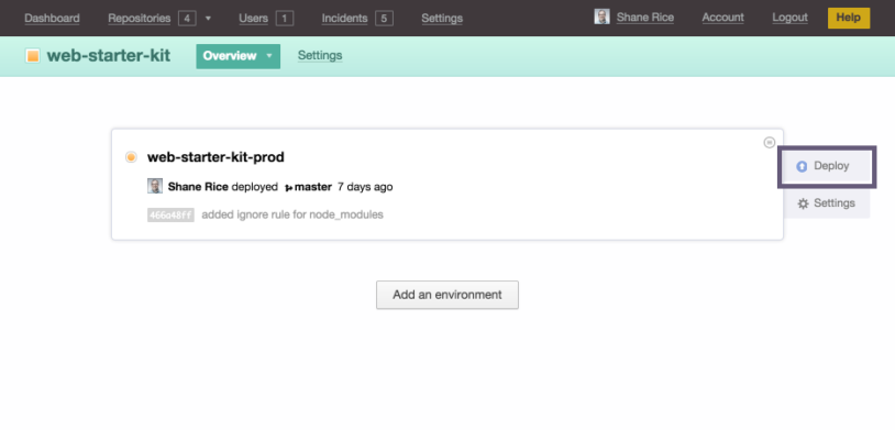 Click to deploy your repository to your WSK Droplet Click to deploy your repository to your WSK Droplet